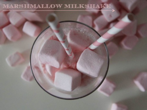 marshmallow milkshake,milkshake chamallows