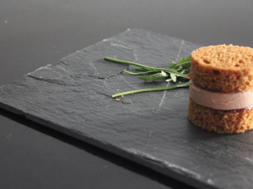 Mini burger de pain d’épices, foie gras & confit de figues, my cooking blog