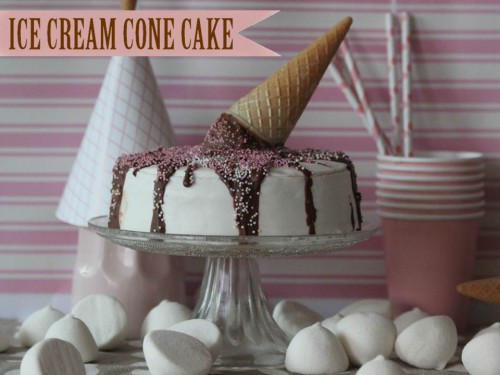 cake cornet de glace,ice cream cone cake,melting ice cream cake,gâteau d’anniversaire,gâteau version cornet de glace